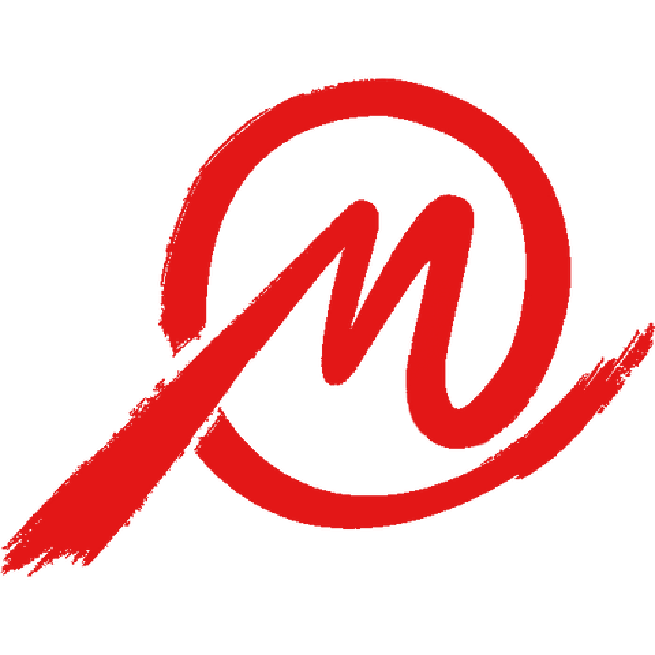 Logo da Matcomp, um M curvado tal como um arroba